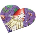 Sacred Mushroom Wooden Puzzle Heart View2