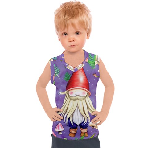 Sacred Mushroom Kids  Sport Tank Top by GardenOfOphir