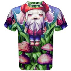 Liberty Cap Mushroom Art Men s Cotton Tee by GardenOfOphir