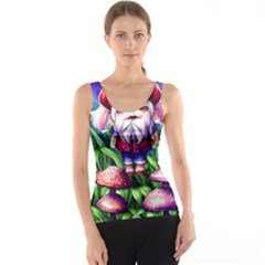 Liberty Cap Mushroom Art Tank Top by GardenOfOphir