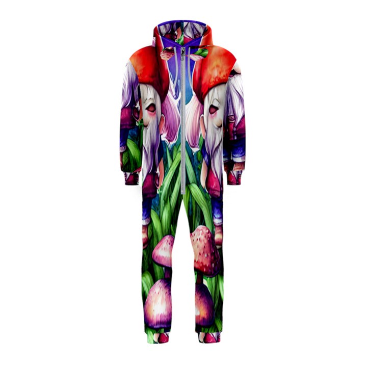 Liberty Cap Mushroom Art Hooded Jumpsuit (Kids)