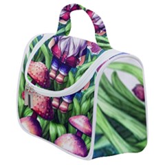 Liberty Cap Mushroom Art Satchel Handbag by GardenOfOphir