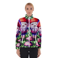 Liberty Cap Mushroom Art Women s Bomber Jacket