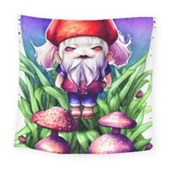 Liberty Cap Mushroom Art Square Tapestry (large) by GardenOfOphir