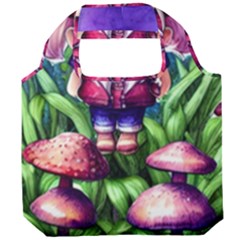 Liberty Cap Mushroom Art Foldable Grocery Recycle Bag by GardenOfOphir