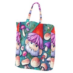 Sacred Mushroom Art Giant Grocery Tote by GardenOfOphir