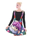 Sacred Mushroom Art Suspender Skater Skirt View1