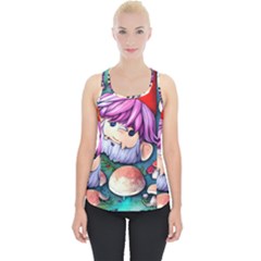 Sacred Mushroom Art Piece Up Tank Top by GardenOfOphir