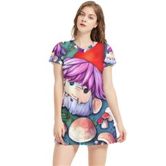 Sacred Mushroom Art Women s Sports Skirt by GardenOfOphir