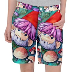 Sacred Mushroom Art Pocket Shorts by GardenOfOphir