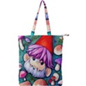 Sacred Mushroom Art Double Zip Up Tote Bag View1