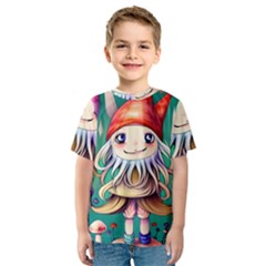 Toadstools For Charm Work Kids  Sport Mesh Tee