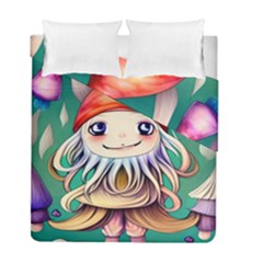 Toadstools For Charm Work Duvet Cover Double Side (Full/ Double Size)