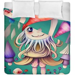 Toadstools For Charm Work Duvet Cover Double Side (King Size)