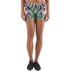 Toadstools For Charm Work Yoga Shorts