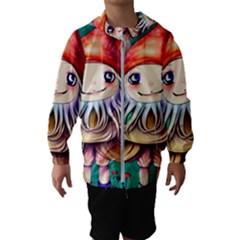 Toadstools For Charm Work Kids  Hooded Windbreaker