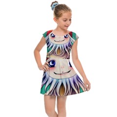 Toadstools For Charm Work Kids  Cap Sleeve Dress