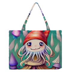 Toadstools For Charm Work Zipper Medium Tote Bag