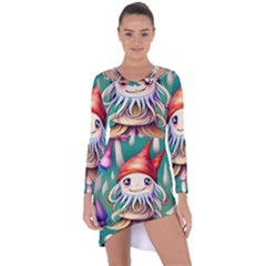 Toadstools For Charm Work Asymmetric Cut-Out Shift Dress