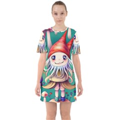 Toadstools For Charm Work Sixties Short Sleeve Mini Dress