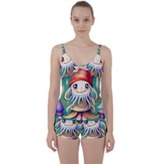 Toadstools For Charm Work Tie Front Two Piece Tankini