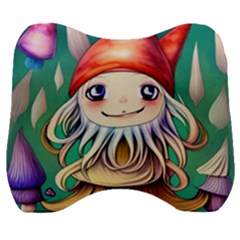 Toadstools For Charm Work Velour Head Support Cushion