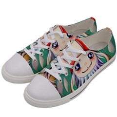 Toadstools For Charm Work Women s Low Top Canvas Sneakers