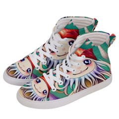 Toadstools For Charm Work Women s Hi-Top Skate Sneakers