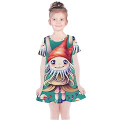 Toadstools For Charm Work Kids  Simple Cotton Dress