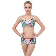 Toadstools For Charm Work Layered Top Bikini Set