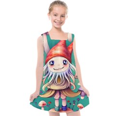 Toadstools For Charm Work Kids  Cross Back Dress