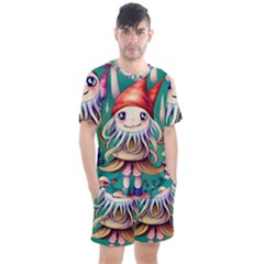 Toadstools For Charm Work Men s Mesh Tee and Shorts Set