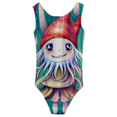 Toadstools For Charm Work Kids  Cut-Out Back One Piece Swimsuit