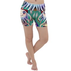 Toadstools For Charm Work Lightweight Velour Yoga Shorts