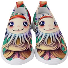 Toadstools For Charm Work Kids  Slip On Sneakers by GardenOfOphir