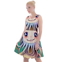 Toadstools For Charm Work Knee Length Skater Dress