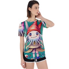 Toadstools For Charm Work Perpetual Short Sleeve T-Shirt