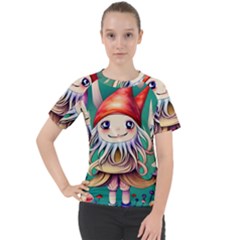 Toadstools For Charm Work Women s Sport Raglan Tee