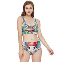 Toadstools For Charm Work Frilly Bikini Set