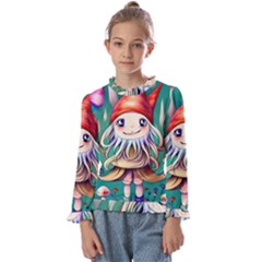 Toadstools For Charm Work Kids  Frill Detail Tee