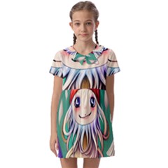 Toadstools For Charm Work Kids  Asymmetric Collar Dress