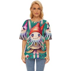 Toadstools For Charm Work Oversized Basic Tee