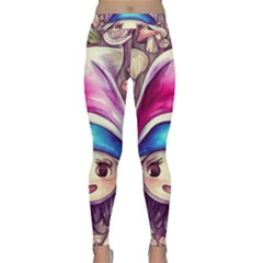 Magic Mushrooms For Conjuring Classic Yoga Leggings by GardenOfOphir