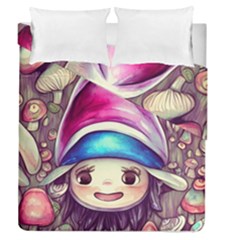 Magic Mushrooms For Conjuring Duvet Cover Double Side (queen Size) by GardenOfOphir