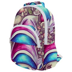 Magic Mushrooms For Conjuring Rounded Multi Pocket Backpack by GardenOfOphir