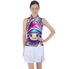 Magic Mushrooms For Conjuring Women s Sleeveless Polo Tee by GardenOfOphir