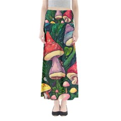 Sacred Mushrooms For Necromancy Full Length Maxi Skirt by GardenOfOphir