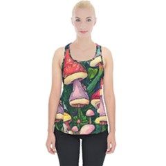 Sacred Mushrooms For Necromancy Piece Up Tank Top by GardenOfOphir