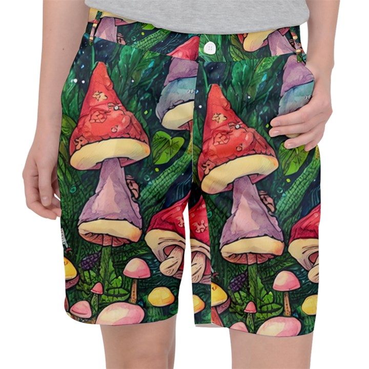 Sacred Mushrooms For Necromancy Pocket Shorts