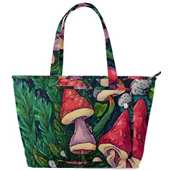 Sacred Mushrooms For Necromancy Back Pocket Shoulder Bag  by GardenOfOphir